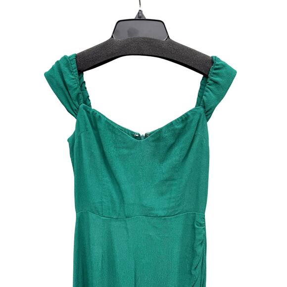 REFORMATION Marilyn Dress Gown Emerald Green 2 XS - Picture 4 of 8